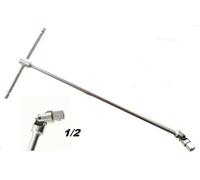 CHIAVE PER CANDELE A T SNODABILE MISURA 1/2 CON MANICO SCORREVOLE