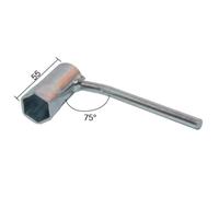 Chiave per candele per ciclomotori 2T con cilindro inclinato esagonale da 21mm B