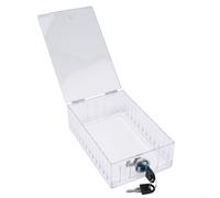 Chiave per casa, ufficio, scuola, manomissione, custodia di sicurezza, 186 x 12 x 56 cm, in acrilico trasparente, termostato con coperchio