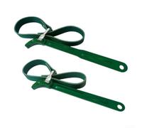 Chiave per filtro dell'olio con cinghia in acciaio, 2 pezzi, per olio | Design a cinghia regolabile, si adatta alla maggior parte dei filtri, dimensioni 20,3 cm e 30,5 cm, struttura in acciaio