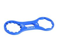 Chiave per Forcella Anteriore a Doppia Testa in Lega di Alluminio Blu | Strumento Leggero e Resistente, per Smontaggio della Forcella Bici, Design a Doppia Testa, Uso Pratico