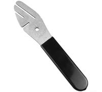 Chiave per freno a disco con aperture multiple per raddrizzare e regolare il rotore, struttura in metallo leggero con comoda maniglia (B)