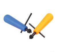 Chiave per mandrino per trapano con manico per motore elettrico da appendere, per smerigliatrice da tavolo, con albero morbido, 4 mm, giallo o 6 mm, colore blu (4 mm)