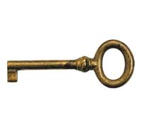 CHIAVE PER MOBILI '33728' mm 29x77 - Ottone antico