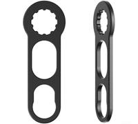 Chiave per pedali per bici da strada, strumento in lega di alluminio per filettature dei pedali 10T e assi esagonali da 17 mm o 20 mm utilizzati nella manutenzione regolare della bicicletta