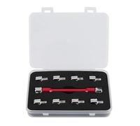 Chiave per raggi per moto, antiscivolo, con 10 teste, 5-6,8 mm, per raddrizzamento delle ruote, regolazioni di manutenzione, controllo di strada, casa, garage, officina, piloti