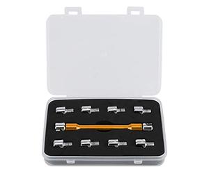 Chiave per raggi per moto,chiave dinamometrica per raggi per moto, chiave per raggi per moto, set di chiavi CNC 5.0-6.8 lunghezza 93 mm/3.7 pollici per la maggior parte delle moto(D'ORO)