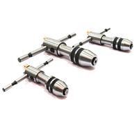 Chiave per rubinetto a cricchetto reversibile tipo T - Set di 3 con scatola...