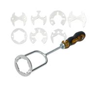 Chiave per rubinetto multifunzione - strumento idraulico stretto, di installazione a sette teste, strumenti portatili di lunga durata | Assistente affidabile per riparazione e montaggio del