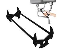 Chiave per rubinetto sottolavello - Chiave portatile multifunzionale in acciaio legato | Strumento per rubinetto del lavabo, ideale per WC, bagno, cucina, doccia, vasca da bagno, impianti idraulici,