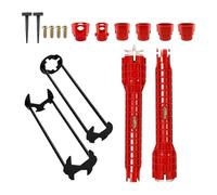 Chiave per rubinetto, strumento multifunzionale per la rimozione del rubinetto, kit di chiavi multifunzionali per impianti idraulici, lavabo, doccia, tubo 'acqua