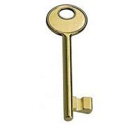 Chiave per serratura AGB patent colore ottone lucido verniciato CIFRATURA N.10. Apre tutte le serrature patent AGB N.10