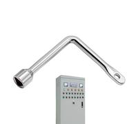 Chiave per serratura della porta 'ascensore elettrico, chiave triangolare, a forma di L, per armadi e contatori 'acqua, chiave triangolare versatile per serratura e manutenzione efficaci