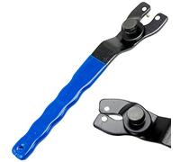 Chiave per Smerigliatrice Angolare Regolabile 10-47 mm Universale con Manico in Plastica, per Sostituire Dischi, 190 mm, Blu e Nero