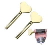 Chiave per spremi tubi, 2 pezzi, in metallo, per dentifricio, in acciaio inox, per conservare dentifricio, creme, vernici, cosmetici e tinture per capelli