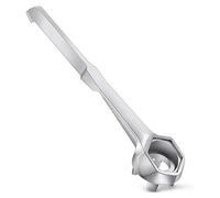 Chiave per tappo a tamburo in alluminio, 27 cm, strumento leggero e sicuro, senza scintille, perfetta per barili da 10, 15, 20, 30, 50, 55 galloni, fusti ad olio, officine industriali, uso domestico
