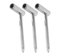 Chiave per Truss Rod Chitarra 8mm Argento, Set 3 Pezzi | Basso Elettrico e Asta del Manico, Metallo, Uso Casa e Backstage, Presa Stabile