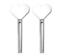 Chiave per tubetti di dentifricio, 2 pezzi, per dentifricio, spremi dentifricio in acciaio inox, strizzatore a rullo, per dentifricio, creme, vernici, cosmetici e tinture per capelli