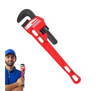 Chiave Per Tubi - Acciaio Da 24,5 Cm, Strumento Idraulico, Elevata Durezza | Maniglia Ergonomica, Bloccaggio Sicuro, Chiave In Acciaio Al Carbonio, Strumento Industriale Per Riparazioni Domestic