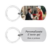 Chiave Personalizzata con Foto e Testo - Stampa a colori UV - Regalo per Mamma, Papà, Lui, Lei, Nonni, Famiglia - Ricordo per Compleanno, Natale, Anniversario (Festa della Mamma, Festa del Papà, ecc.)