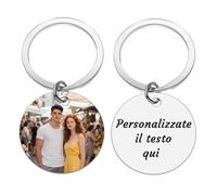 Chiave Personalizzata con Foto e Testo - Stampa a colori UV - Regalo per Mamma, Papà, Lui, Lei, Nonni, Famiglia - Ricordo per Compleanno, Natale, Anniversario (Festa della Mamma, Festa del Papà, ecc.)
