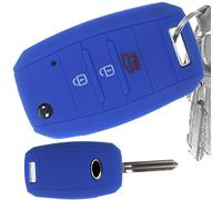 Chiave pieghevole Custodia in silicone per chiave auto compatibile con Blue KIA Picantio Rio Ceed Soul Sportage Stonic Carens