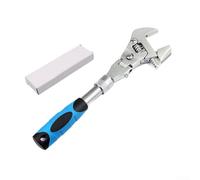 Chiave pieghevole multifunzionale 5 in 1 da 25,4 cm con testa retrattile e girevole, adatta per la manutenzione dell'acqua e delle apparecchiature elettriche (scatola)