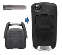 Chiave pieghevole UMBAU alloggiamento telecomando 2 tasti HU46 vergine compatibile con Opel