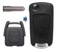 Chiave pieghevole UMBAU alloggiamento telecomando 2 tasti YM28 vergine compatibile con Opel
