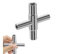 Chiave Quadrata, a 4 Vie - Dimensioni Interne 6,5mm/7mm/8mm/9mm Chiavi in Acciaio per Acqua chiave Multifunzione per Cassette Elettriche, Contatore Di Energia Elettrica, Scatola Armadio