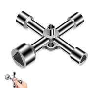 Chiave Quadrata Contatore, 4 vie 5 Chiave Universale, 7 mm/10 mm/12 mm/13 mm/18 mm Chiave Contatore Gas, Chiave Triangolare, Chiave Contatore Enel per Scatole Elettriche, Contatori Elettrici