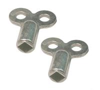 Chiave quadrata della valvola di scarico del radiatore da 5 x 5 mm realizzata in lega di zinco, progettata per l'uso con valvole di riscaldamento standard per migliorare l'efficienza e il silenzio del