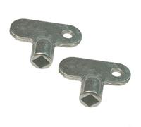 Chiave quadrata per valvola di scarico del radiatore da 5 x 5 mm, realizzata in lega di zinco, progettata per l'uso con valvole di riscaldamento standard per migliorare l'efficienza e il silenzio del
