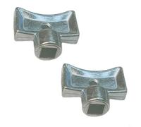 Chiave quadrata per valvola di scarico del radiatore da 5 x 5 mm, realizzata in lega di zinco, progettata per l'uso con valvole di riscaldamento standard per migliorare l'efficienza e il silenzio del