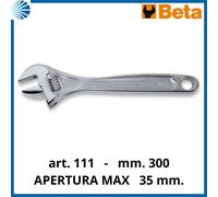Chiave regolabile a rullino universale inglese professionale beta 111 mm. 300