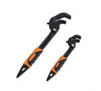 Chiave regolabile autobloccante per tubi e dadi con ampia capacità di ganasca, denti antiscivolo per una presa salda su superfici scivolose, acciaio al cromo vanadio trattato termicamente