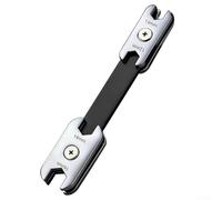 Chiave regolabile con rotazione a 360 gradi, strumento a doppia estremità per estremità aperte e a scatola, realizzata in acciaio al cromo vanadio per una maggiore durata, design compatto e portatile