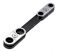 Chiave regolabile girevole a 360 gradi, strumento a doppia estremità per estremità aperte e box, realizzata in acciaio al cromo vanadio per una maggiore durata, design compatto e portatile (stile