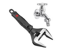 Chiave regolabile in acciaio a forma di crescent, per cucina e lavello, regolazione, strumento sollevatore del cambio, versatile garage domestico, 12 pollici