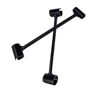 Chiave regolabile per cerniere a bandiera (14-19 mm e 23-25 mm), chiave in acciaio resistente per incendi, sicurezza e allineamento porte camera bianca (B)