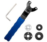 Chiave Regolabile per Smerigliatrice Angolare 8-48mm, Chiave Angolare Universale per Smerigliatrice con Chiave a Brugola e 4 Flange per Smerigliatrice Angolare, Blu