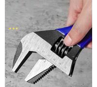 Chiave regolabile progettata per le riparazioni del bagno, inclusi rubinetti e bulloni per WC con capacità ganasce da 6/8" e struttura in acciaio al carbonio (20,3 cm)