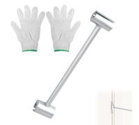 Chiave Regolazione Delle Fessure Delle Cerniere, 14-18mm Strumento Regolazione Cerniere Porte Acciaio con Guanti Filo Cotone Strumento Regolazione Cerniere Chiave Riparazione Cerniere