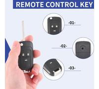 Chiave Remota Pieghevole 3 Pulsanti Per V9K2