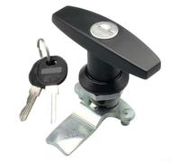 Chiave resistente allo spruzzo di sale per una semplice installazione in lega di zinco Thandle serratura per armadio purificatore d'aria porta sicura con serratura (nero)