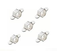 Chiave rimovibile da 10,2 cm per installazione di rubinetti per tubi intrecciati, strumento compatto per spazi ristretti sotto il lavandino e dietro il WC, struttura in ABS e metallo per la