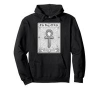 Chiave Sacra egizia Antica della Vita Kemetic Ankh Felpa con Cappuccio