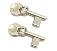 Chiave Snodata con collo ridotto per SOLO serrature Scivola dell'AGB per porte Scrigno. (NICHELATA, 7 SNODO)