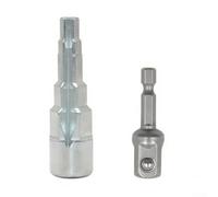 Chiave Spud Radiatore 5 Livelli Step Tool 1/2 Square Drive per valvole di spurgo 11 13 14 18mm (A)