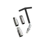 Chiave Candele Svitacandele Snodabile Bussole 16+18+21 mm Manico 15 cm - C65882